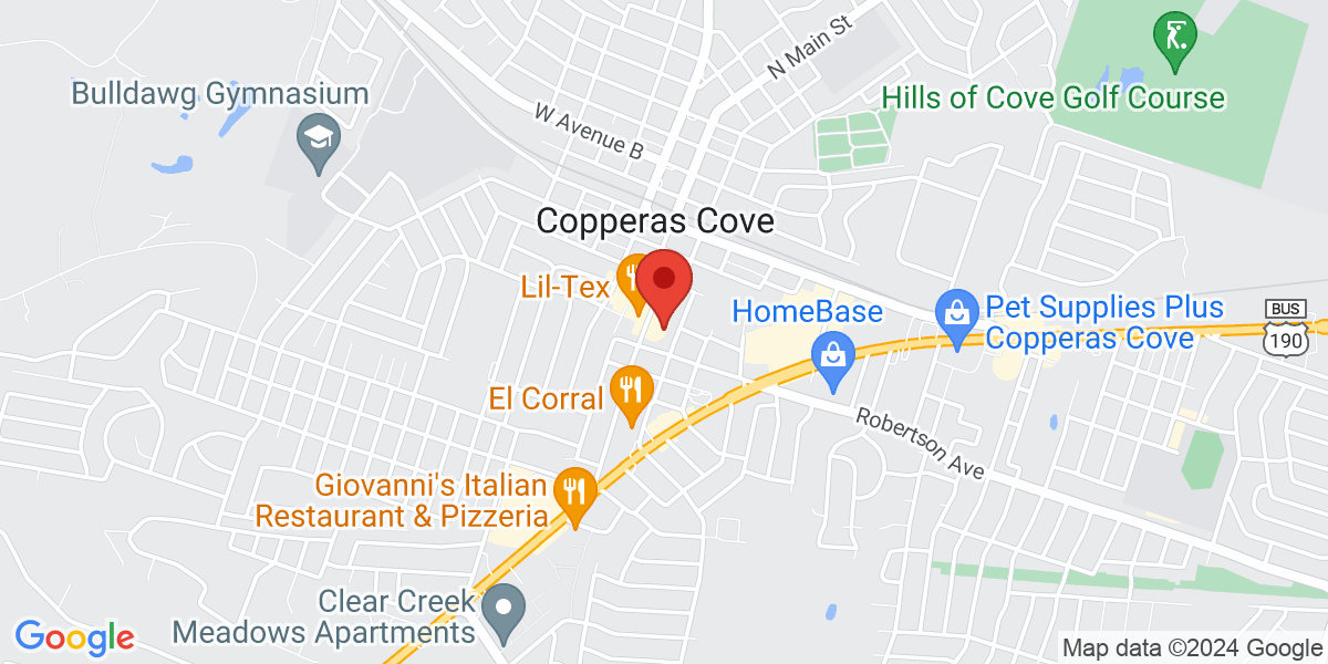 Map of Copperas Cove Public Library